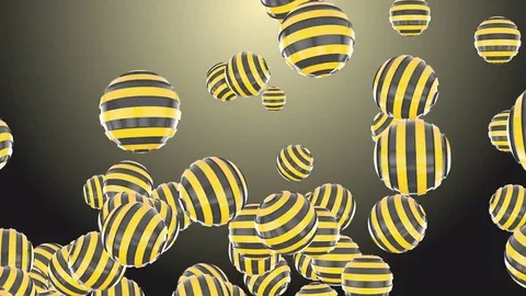 4k Abstract 3d ball sphere  particle design bead jewelry pearl art background. Stock Footage 84710926