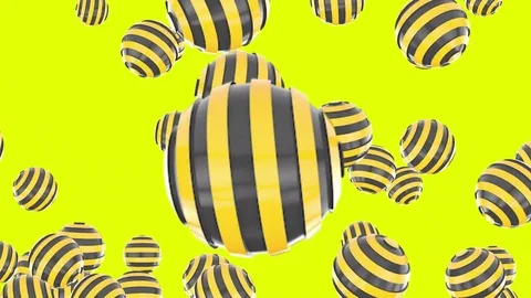 4k Abstract 3d ball sphere  particle design bead jewelry pearl art background. Stock Footage 84711405