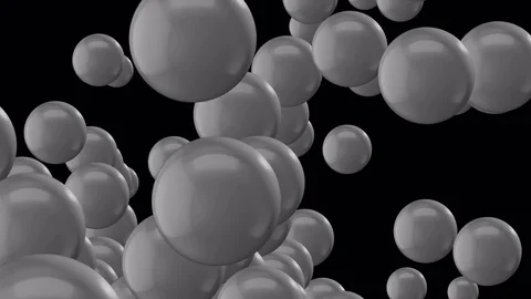 4k Abstract 3d ball sphere particle design bead jewelry pearl art background. Stock Footage 84908031