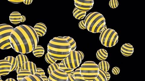 4k Abstract 3d ball sphere particle design bead jewelry pearl art background. Stock Footage 84914008
