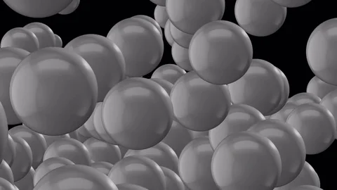 4k Abstract 3d ball sphere particle design bead jewelry pearl art background. Stock Footage 84952147