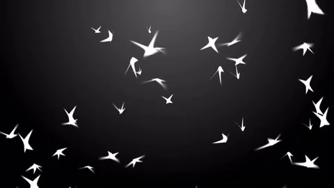 4k Abstract 3d bird bug firefly fly particle design technology space background Stock Footage 84723582