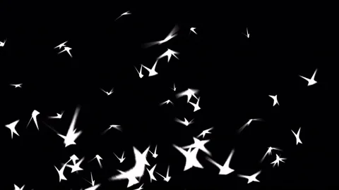 4k Abstract 3d bird bug firefly fly particle design technology space background Stock Footage 84935507