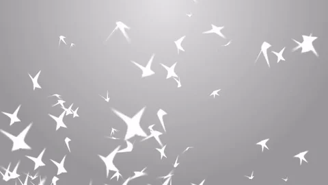 4k Abstract 3d bird bug firefly fly particle design technology space background Stock Footage 85043426