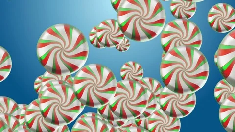 4k Abstract 3d lollipops candy ball sphere particle holiday gift background. Stock Footage 84722812