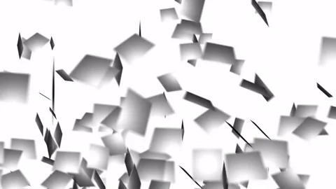 4k Abstract 3d paper cards shards files particle design art space background. Vídeos de archivo 84959409