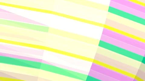 4K Abstract 3D Render with Striped Geometric Shapes Stock Illustration