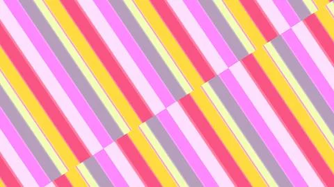 4K Abstract 3D Render with Striped Geometric Shapes Illustrazione stock