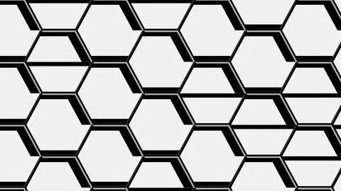 4K Abstract 3D Render with Striped Geometric Shapes Stock Illustration