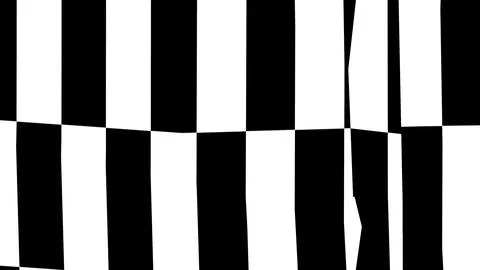 4K Abstract 3D Render with Striped Geometric Shapes Illustrazione stock