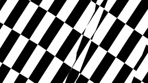4K Abstract 3D Render with Striped Geometric Shapes Stock Illustration