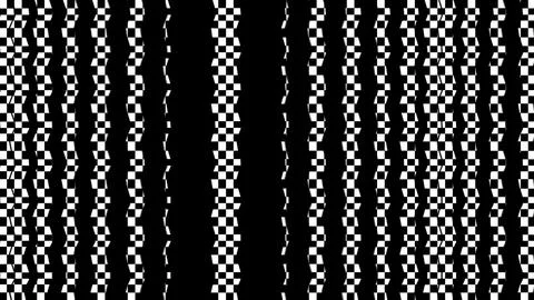 4K Abstract 3D Render with Striped Geometric Shapes Stock Illustration