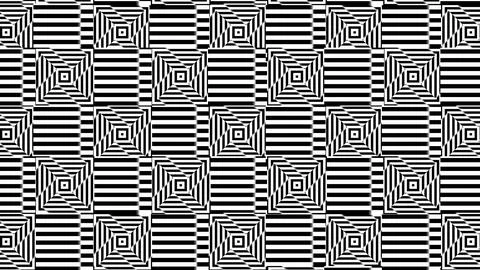 4K Abstract 3D Render with Striped Geometric Shapes Stock Illustration