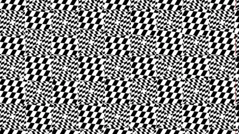 4K Abstract 3D Render with Striped Geometric Shapes Stock Illustration