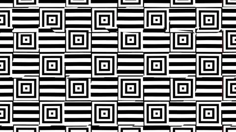 4K Abstract 3D Render with Striped Geometric Shapes Stock Illustration