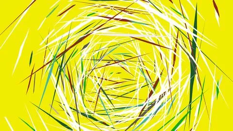 4K Abstract 3D Render with Striped Geometric Shapes Stock Illustration