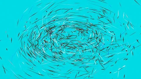 4K Abstract 3D Render with Striped Geometric Shapes Stock Illustration