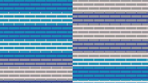 4K Abstract 3D Render with Striped Geometric Shapes Illustrazione stock