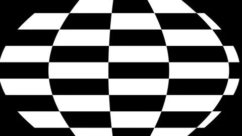4K Abstract 3D Render with Striped Geometric Shapes Stock Illustration