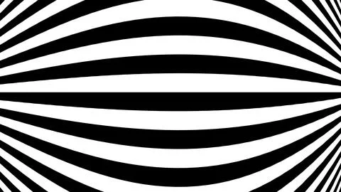 4K Abstract 3D Render with Striped Geometric Shapes Illustrazione stock
