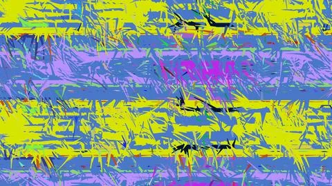 4K Abstract 3D Render with Striped Geometric Shapes Stock Illustration