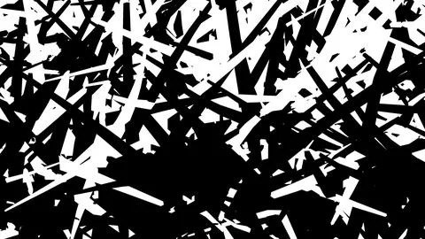 4K Abstract 3D Render with Striped Geometric Shapes Illustrazione stock