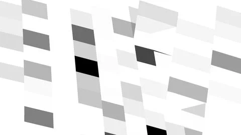 4K Abstract 3D Render with Striped Geometric Shapes Stock Illustration