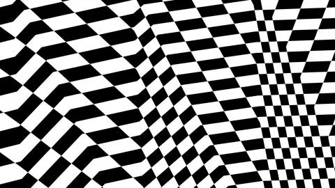 4K Abstract 3D Render with Striped Geometric Shapes Illustrazione stock