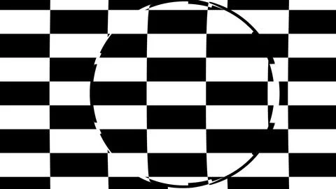 4K Abstract 3D Render with Striped Geometric Shapes Stock Illustration
