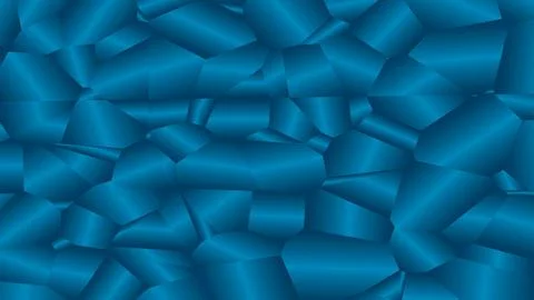4K Abstract 3D Render with Striped Geometric Shapes Stock Illustration