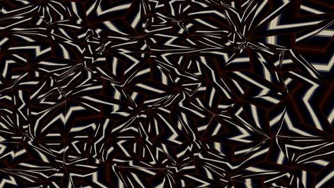 4K Abstract 3D Render with Striped Geometric Shapes Stock Illustration