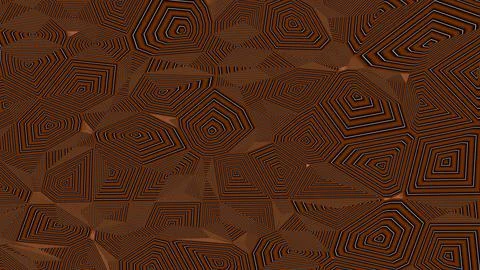 4K Abstract 3D Render with Striped Geometric Shapes Stock Illustration