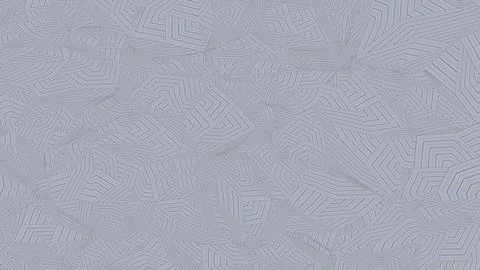 4K Abstract 3D Render with Striped Geometric Shapes Illustrazione stock