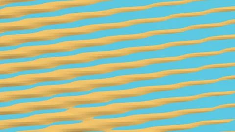 4K Abstract 3D Render with Striped Geometric Shapes Illustrazione stock