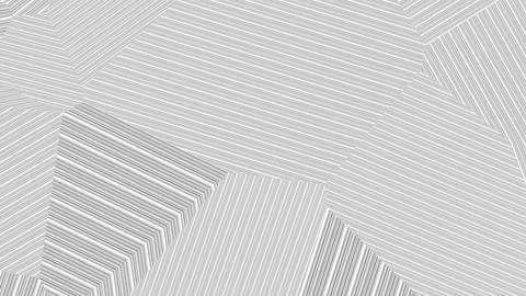 4K Abstract 3D Render with Striped Geometric Shapes Illustrazione stock
