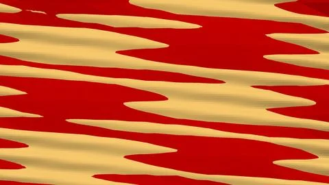 4K Abstract 3D Render with Striped Geometric Shapes Stock Illustration