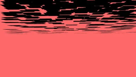4K Abstract 3D Render with Striped Geometric Shapes Illustrazione stock