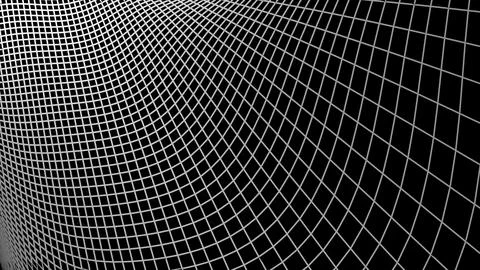4K Abstract 3D Render with Striped Geometric Shapes Stock Illustration