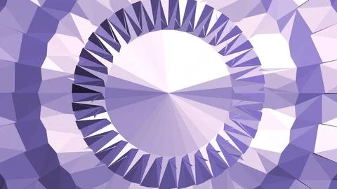 4K Abstract 3D Render with Striped Geometric Shapes Stock Illustration