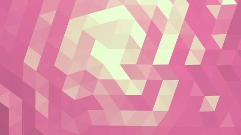 4K Abstract 3D Render with Striped Geometric Shapes Stock Illustration