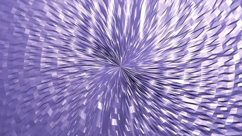 4K Abstract 3D Render with Striped Geometric Shapes Illustrazione stock