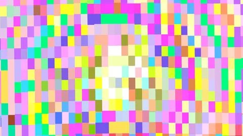 4K Abstract 3D Render with Striped Geometric Shapes Stock Illustration