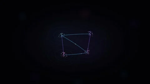 4K Abstract AI Vector Latent Space and Transformer Attention Loop 스톡 동영상 344639803