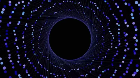 4k abstract animated tunnel in space Stock Footage 169699653