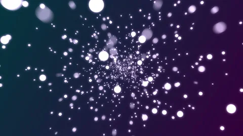 4k abstract animation, bokeh particles exploding in infinite space Stock Footage 209534929
