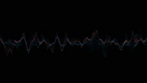 4K Abstract animation glowing lines background. Wavy form neon line structure. Stock Footage 149897284
