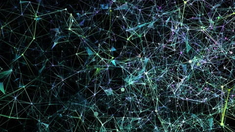 4k abstract art background with geometry elements.Seamless loop. Stock Footage 104929856