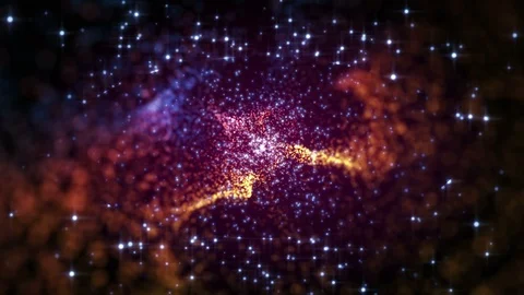 4K Abstract background flight through universe with stars dust and nubulas 스톡 동영상 102276297