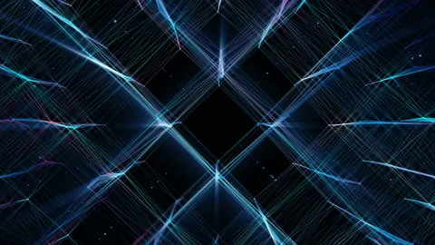 4k. Abstract background. Futuristic technology. Neon lines. Stock Footage 119343726