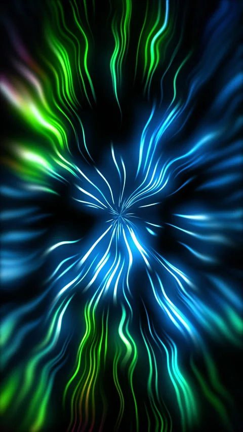 4K Abstract Background neon glow color moving seamless art loop Vertical vide Stock Footage 228162597